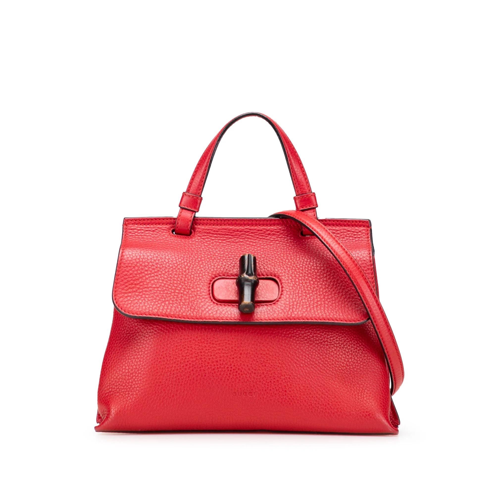 Bamboo pony-style calfskin satchel