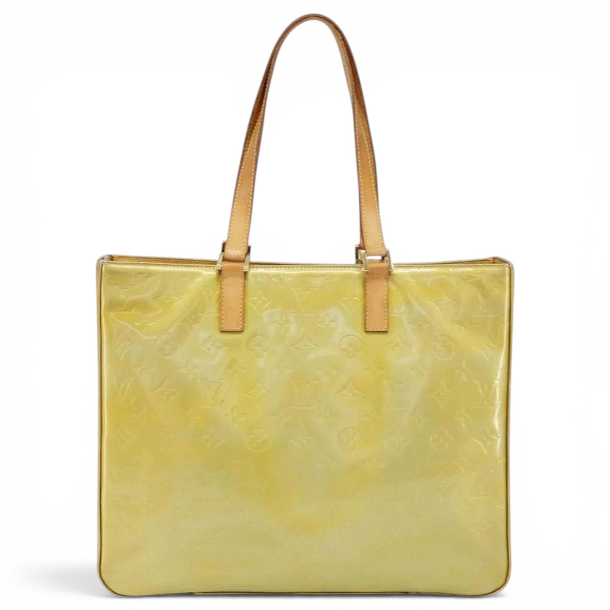 Patent leather tote