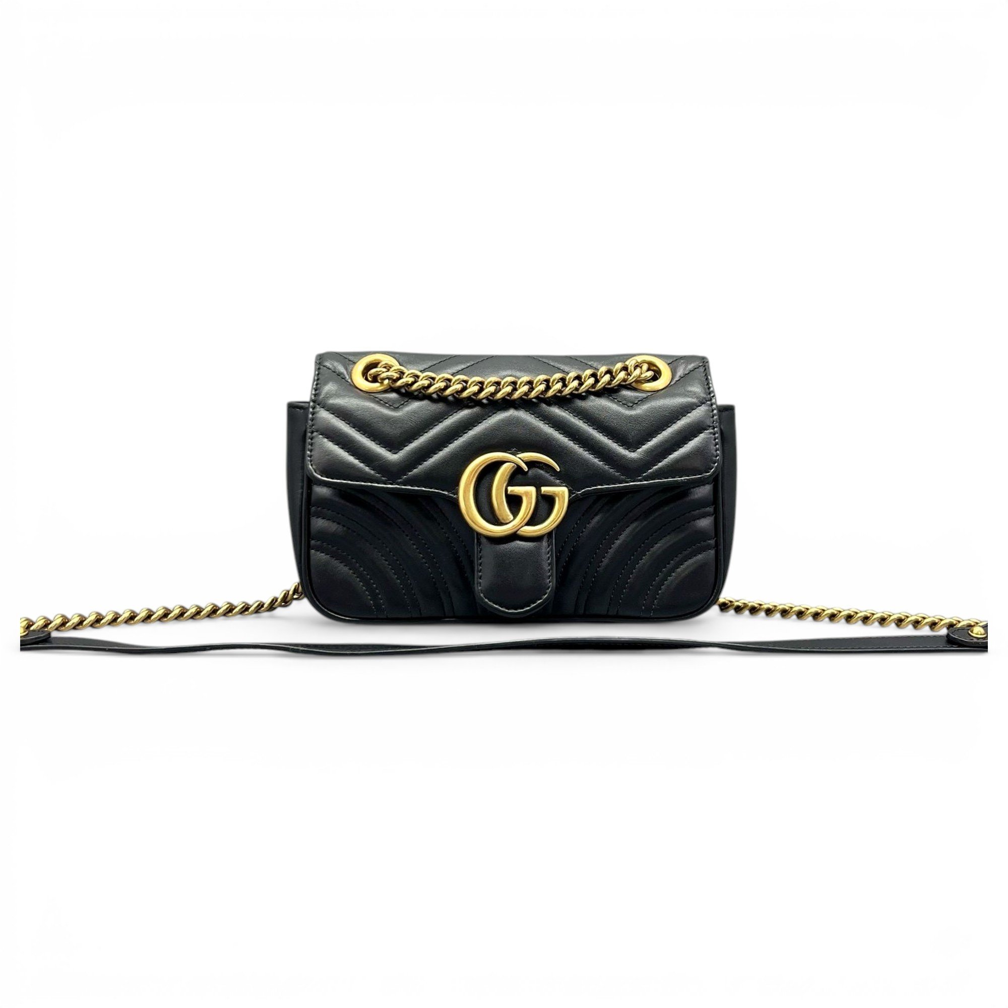 GG Marmont Flap leather handbag