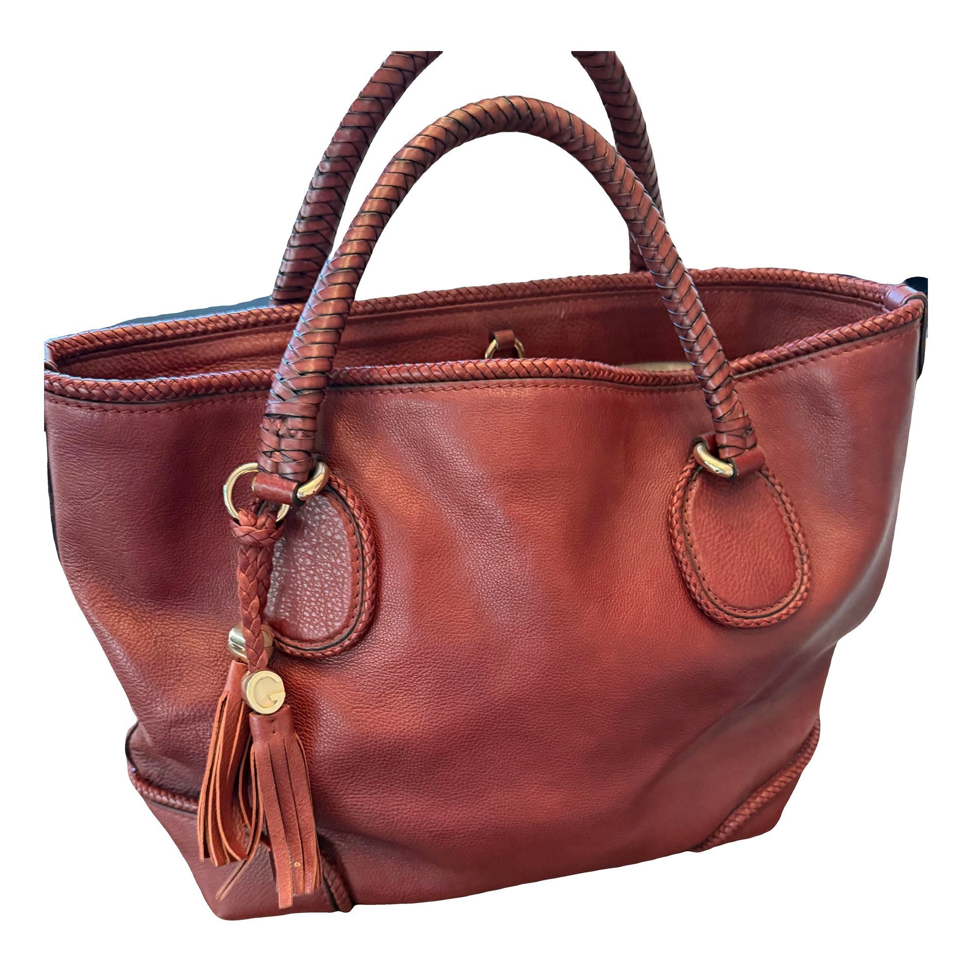 Leather tote