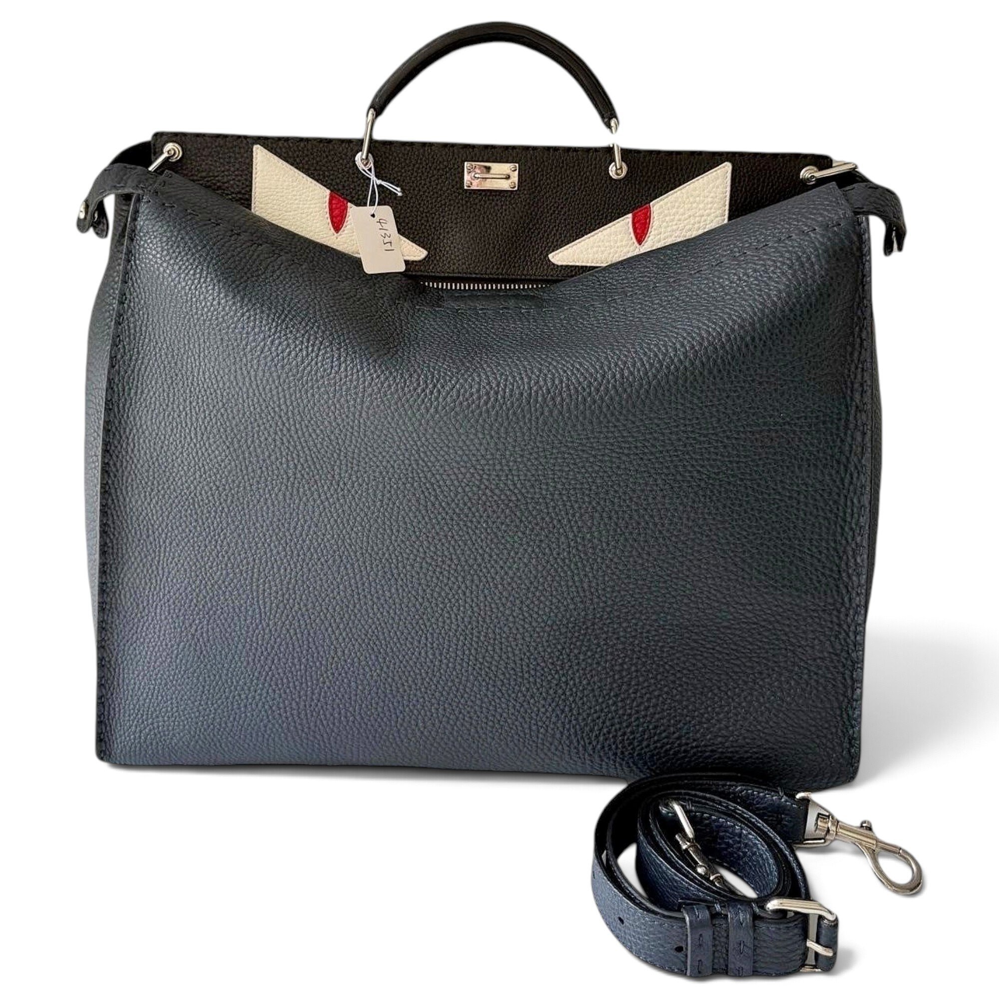 Peekaboo leather handbag