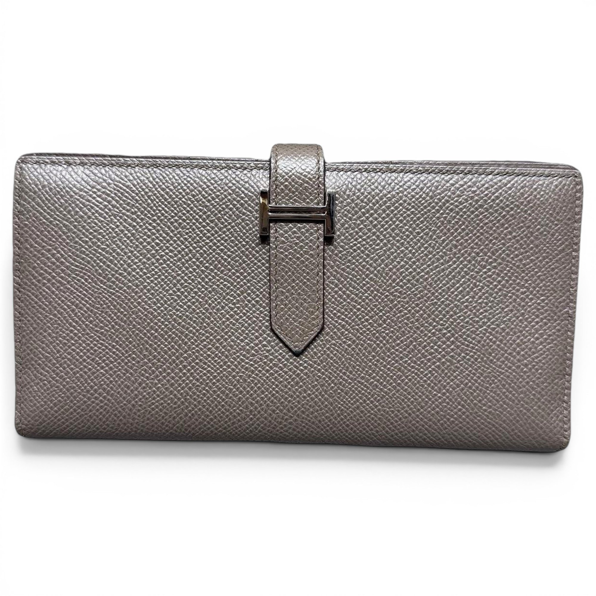 H leather handbag