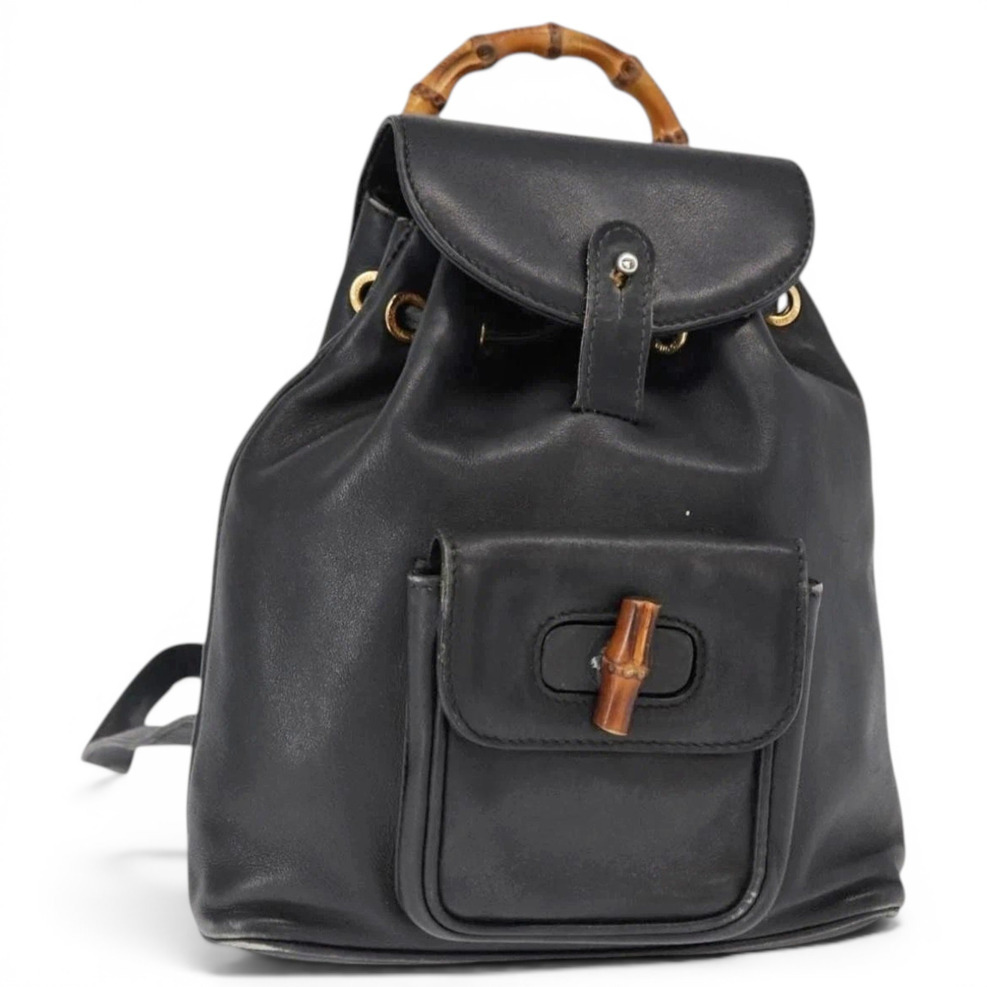 Leather backpack