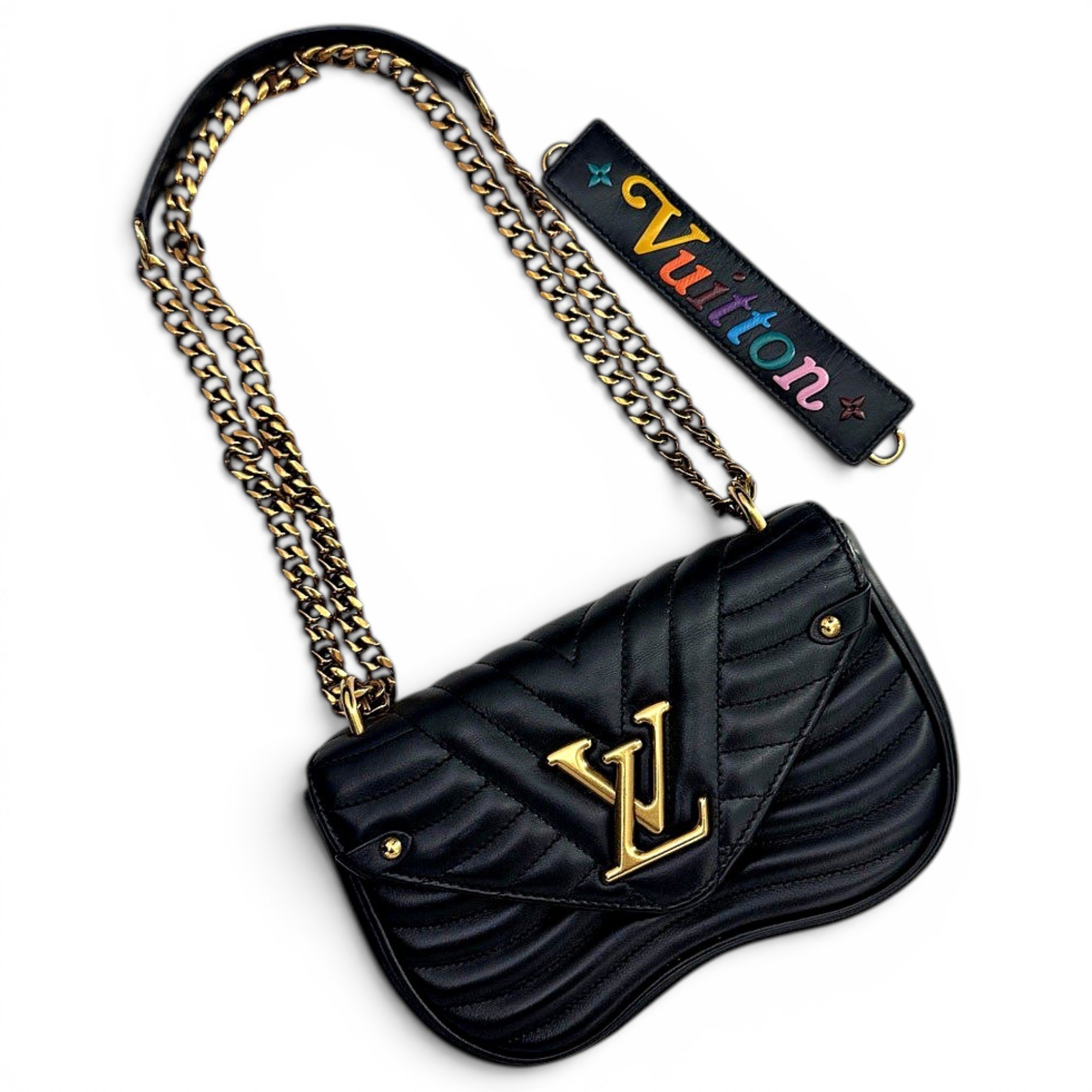 New Wave leather handbag