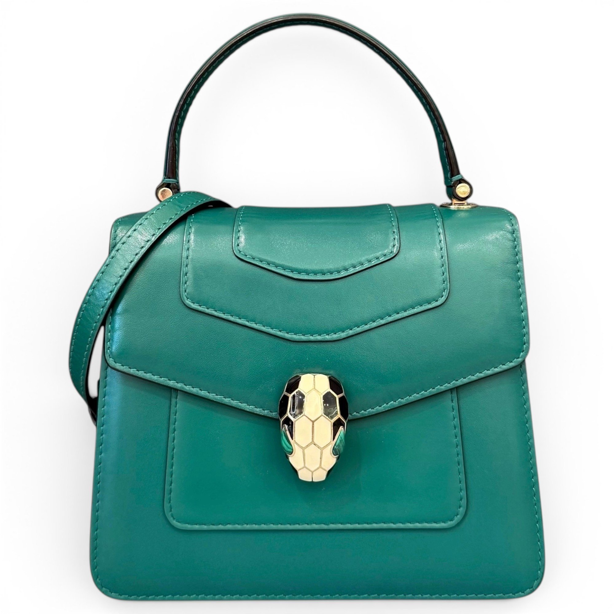 Serpenti pony-style calfskin handbag