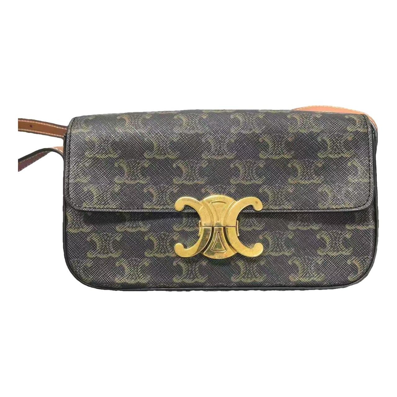 Triomphe leather handbag
