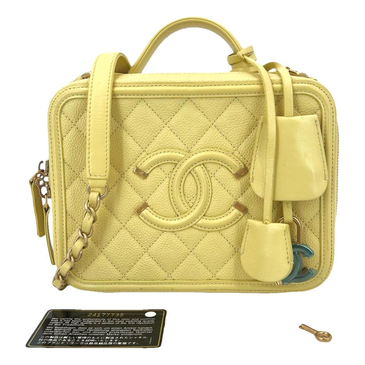 Vanity pony-style calfskin handbag