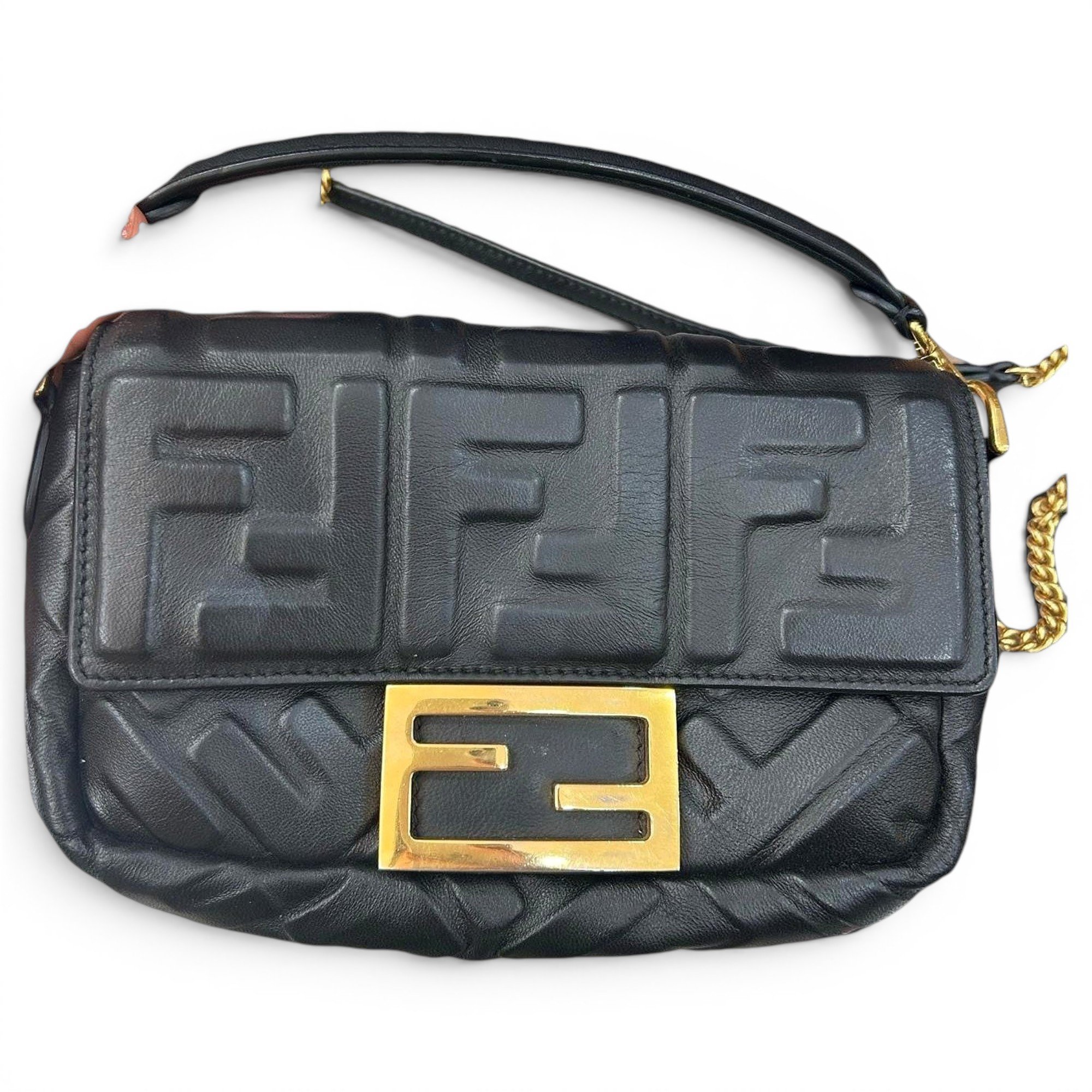 Baguette leather handbag