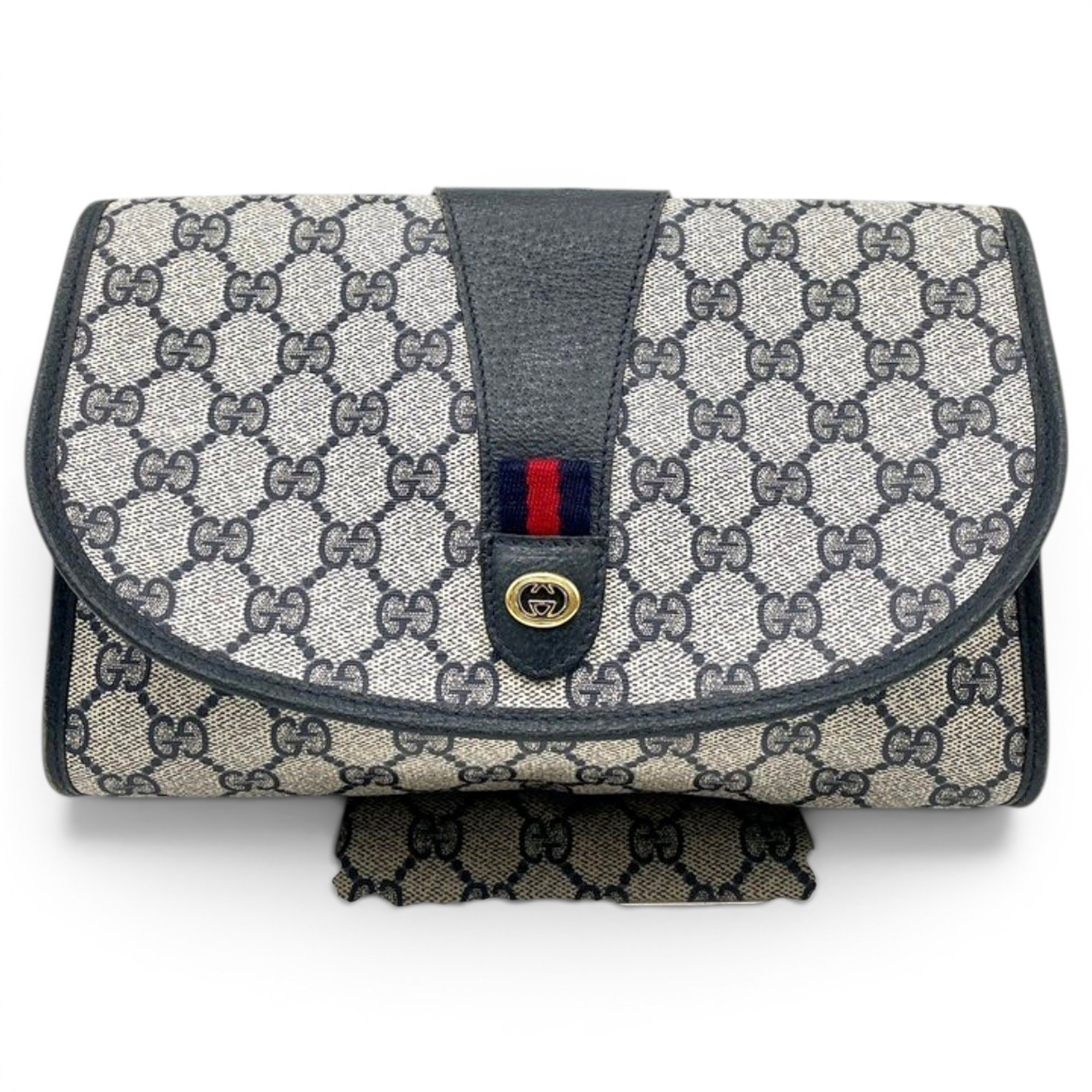 Leather clutch bag