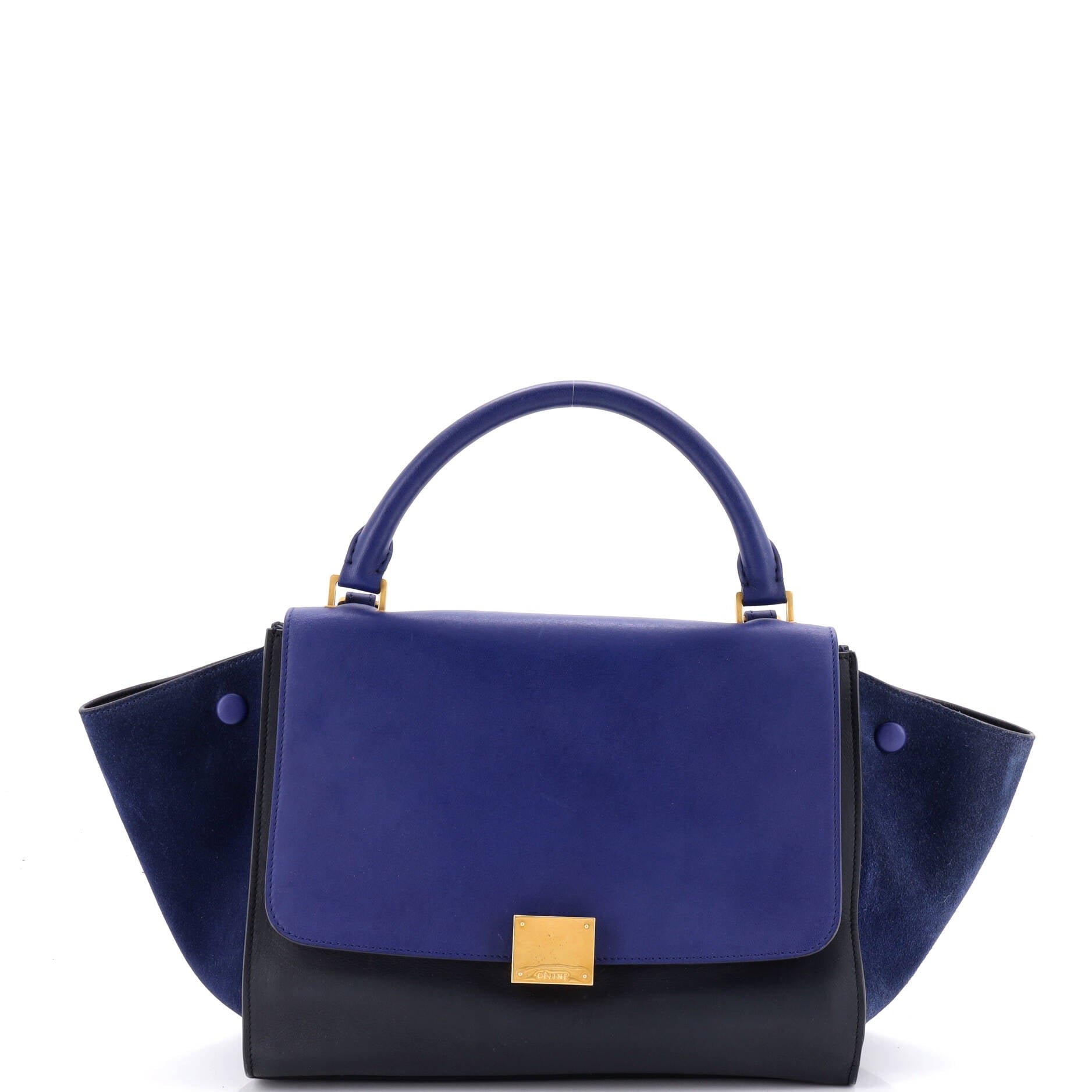Celine Tricolor Trapeze Bag Leather Small