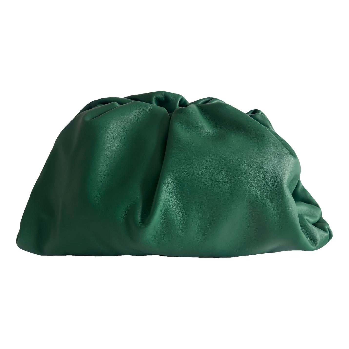 Pouch leather clutch bag