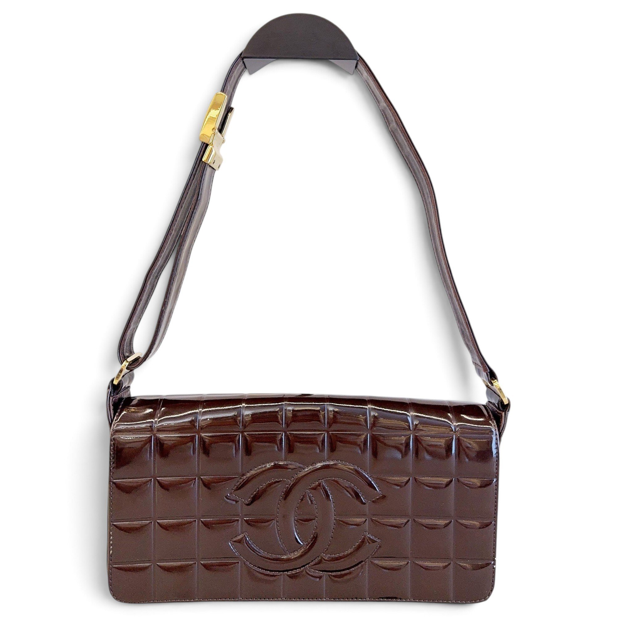 Patent leather handbag