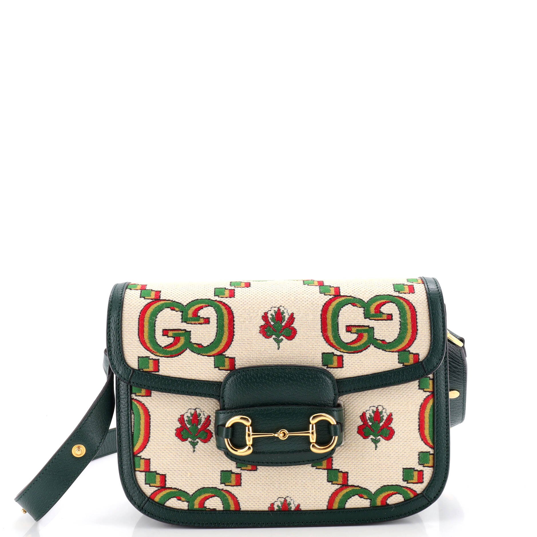 Horsebit 1955 Shoulder Bag GG Print Jacquard Small