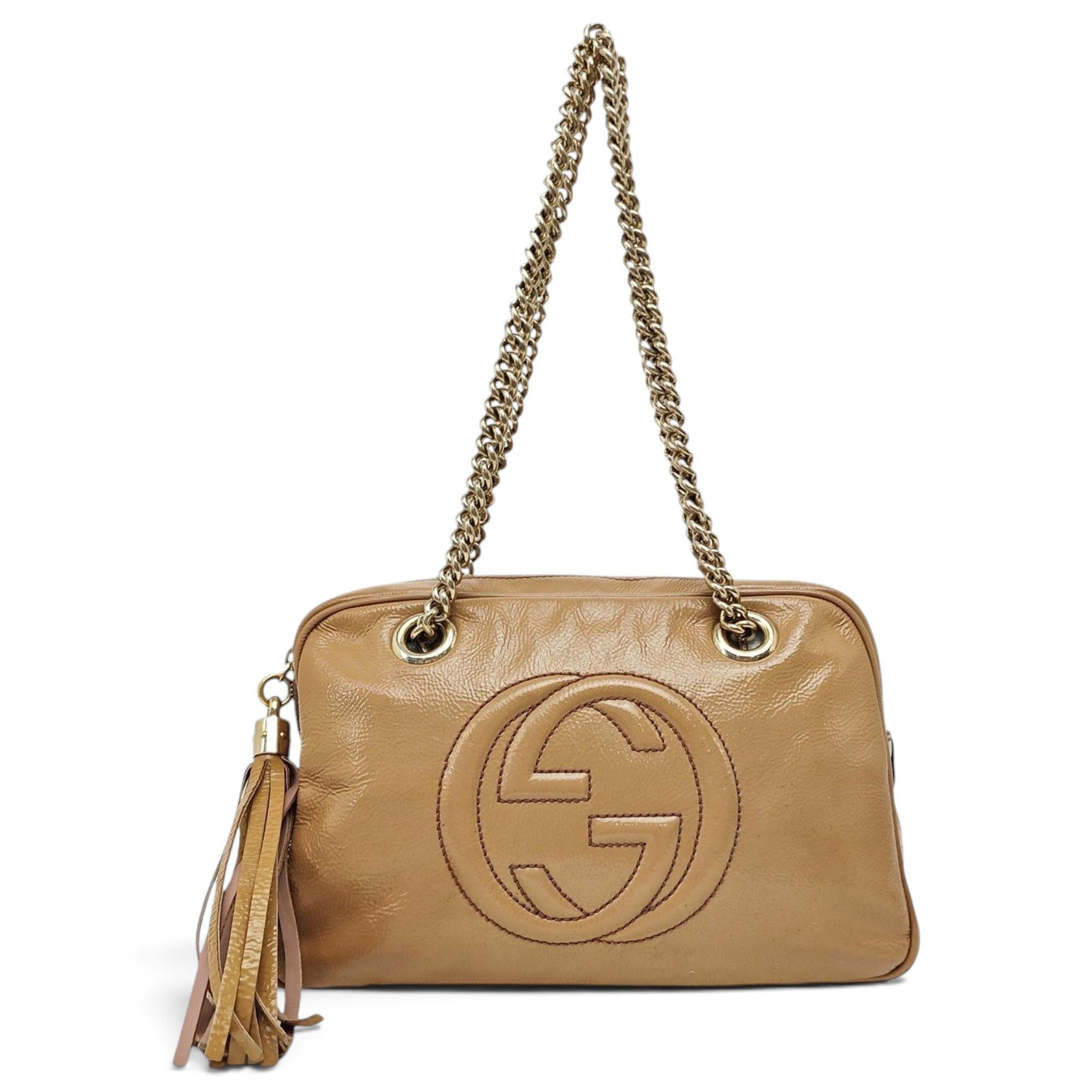 Soho patent leather handbag