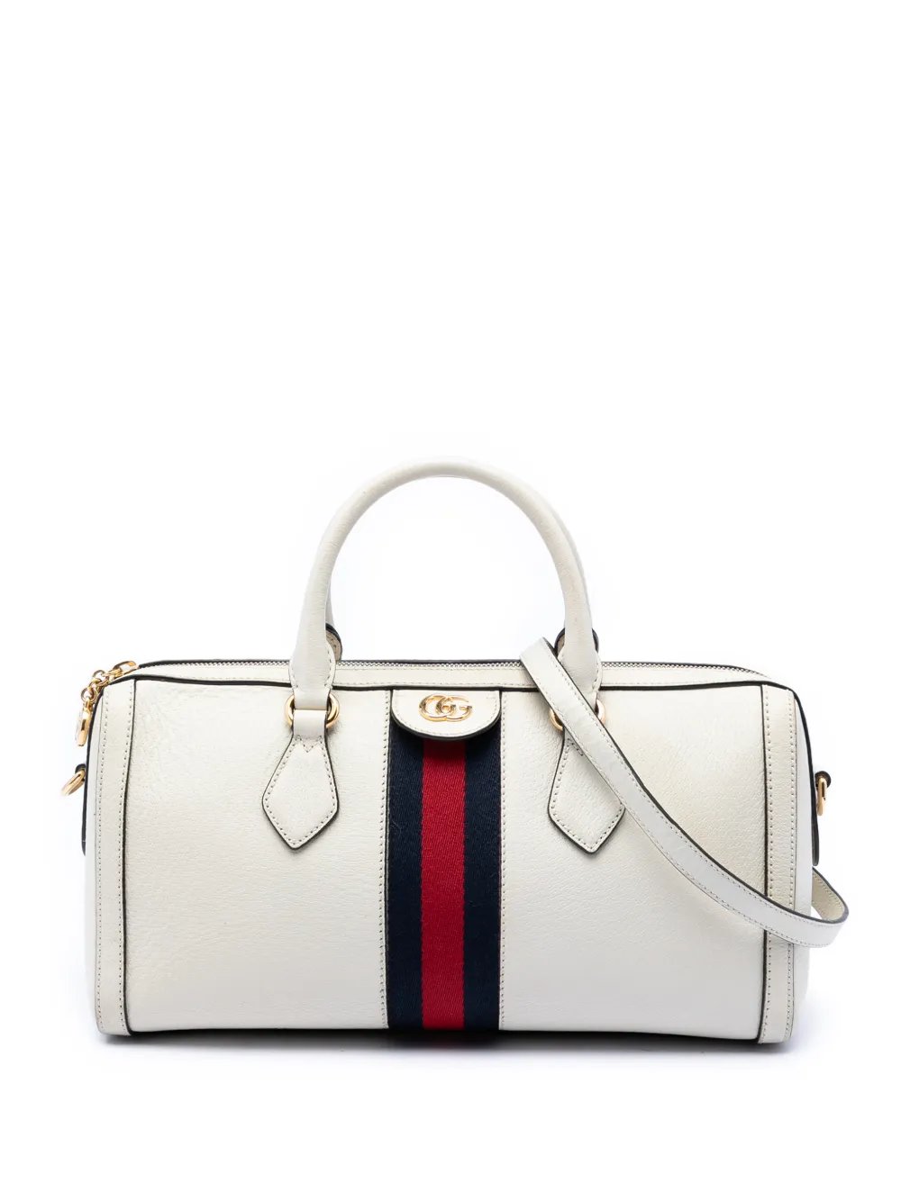 2016-2026 Medium Calfskin Web Ophidia Top Handle Bag satchel