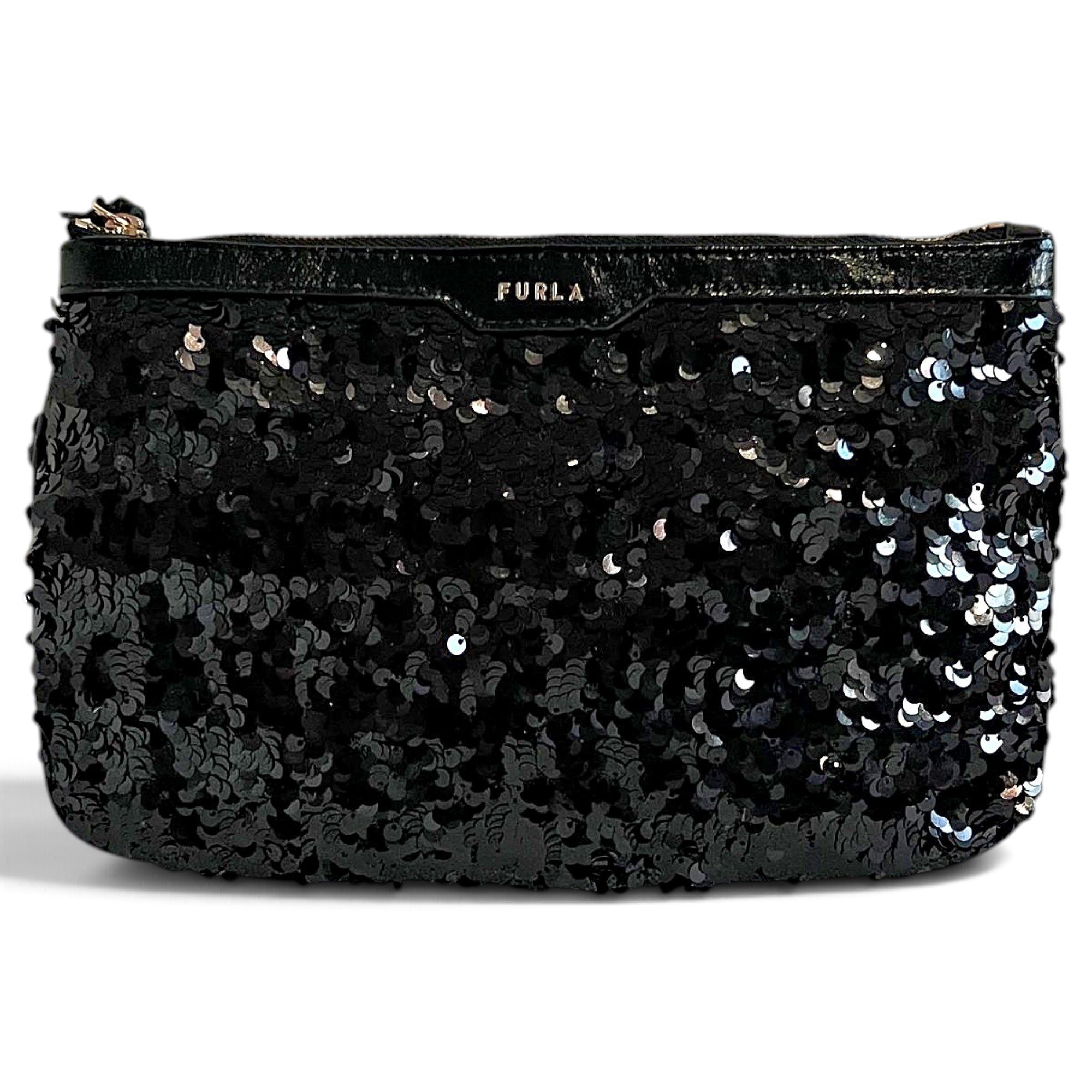 Glitter clutch bag