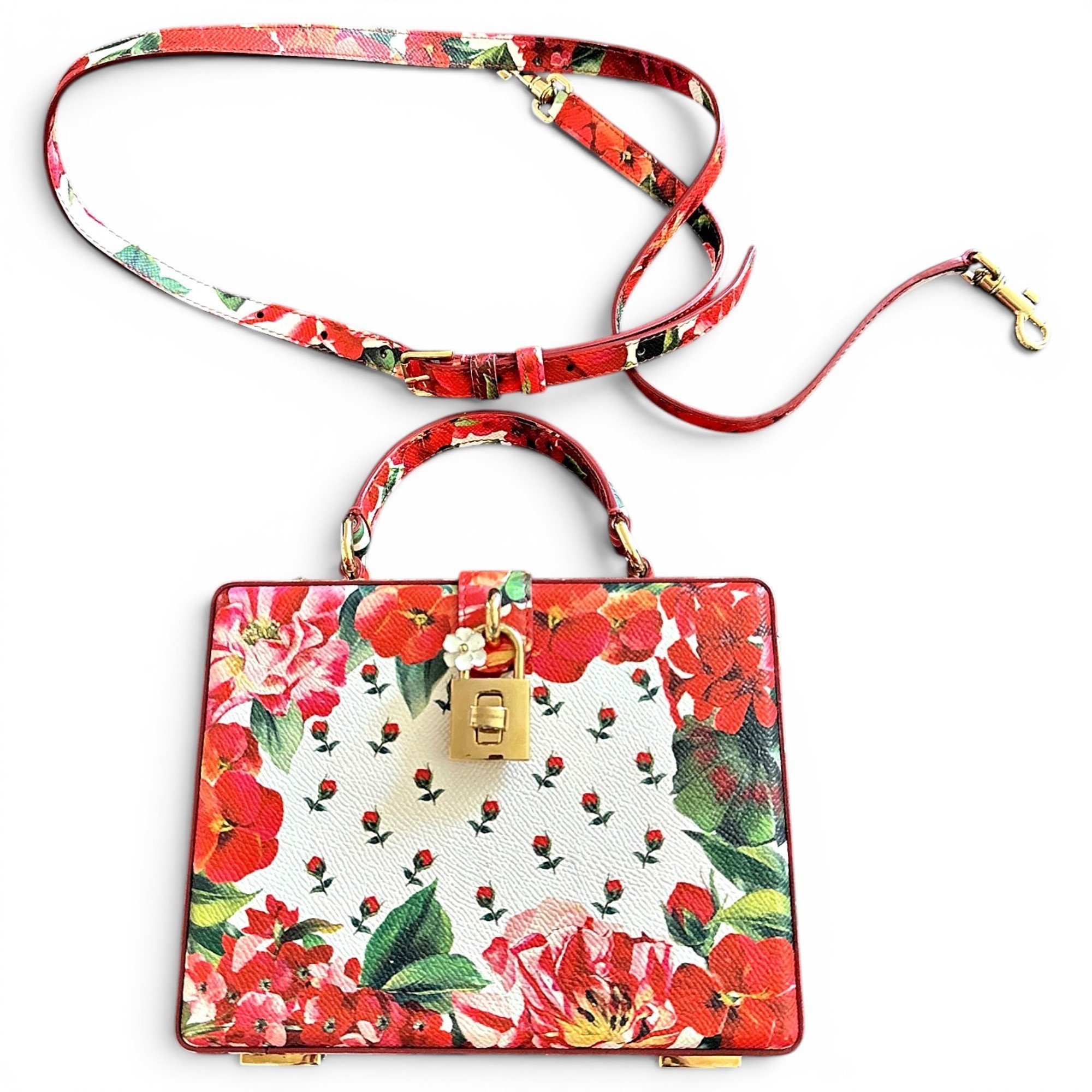 Dolce Box leather crossbody bag