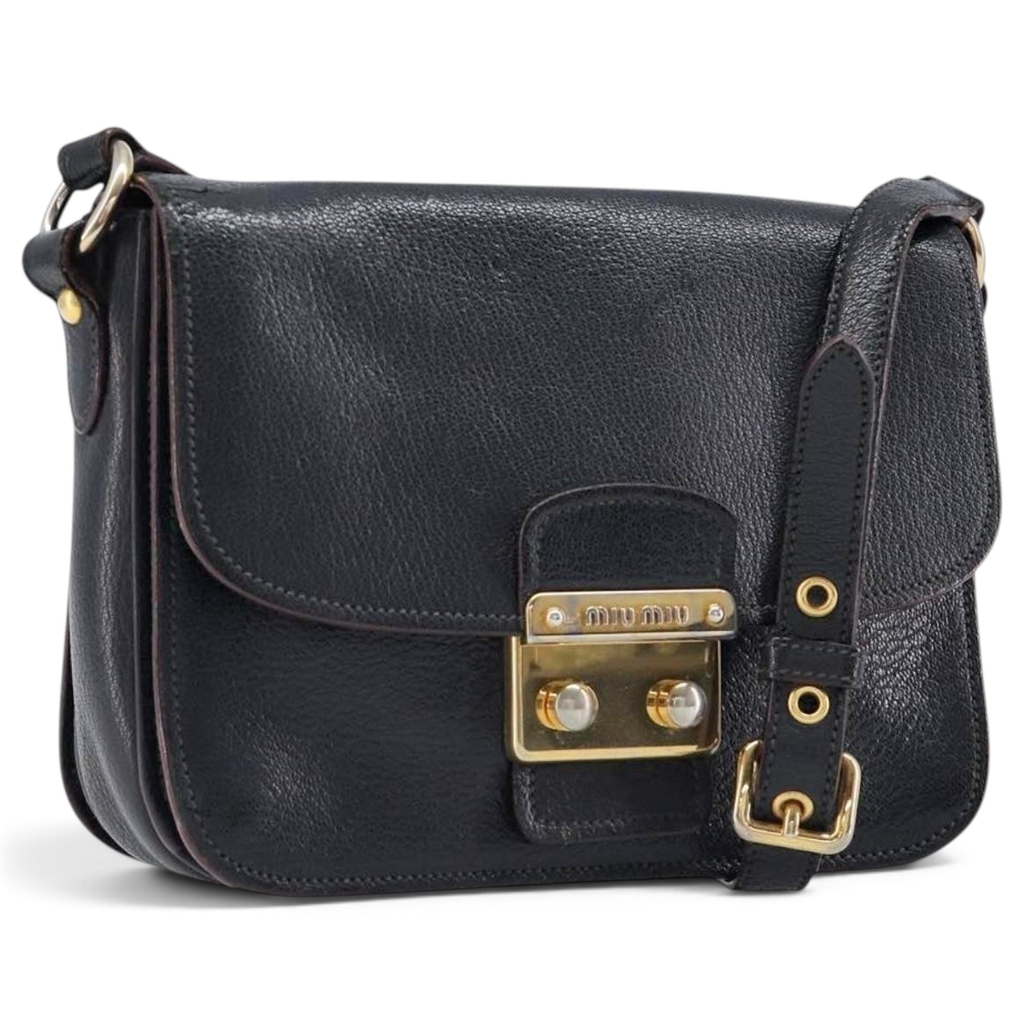 Madras leather handbag