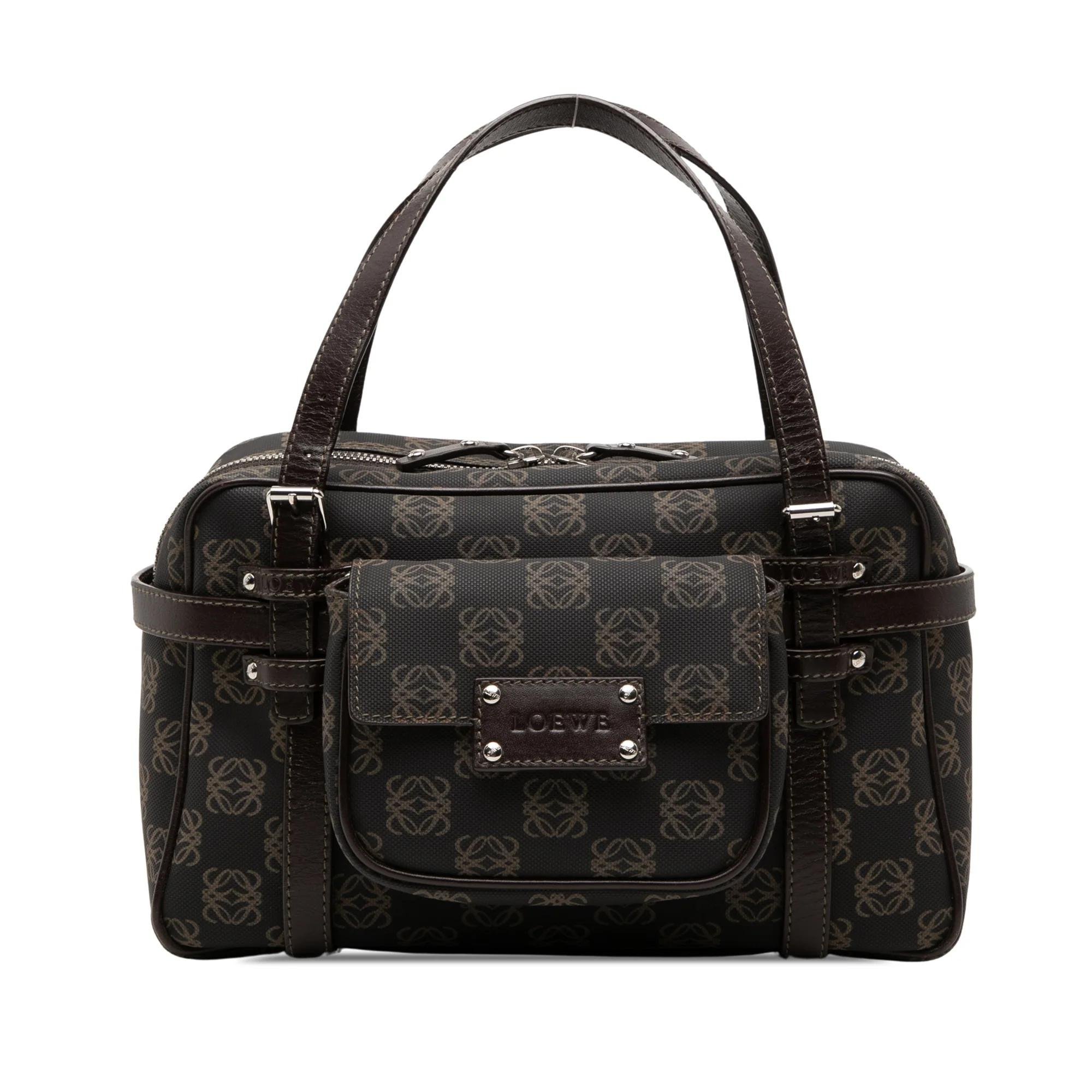 Anagram leather handbag