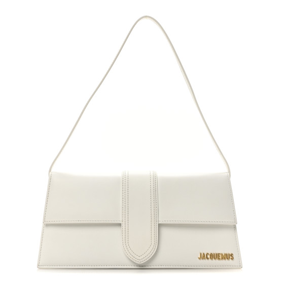 Jacquemus Smooth Calfskin Le Bambino Long White