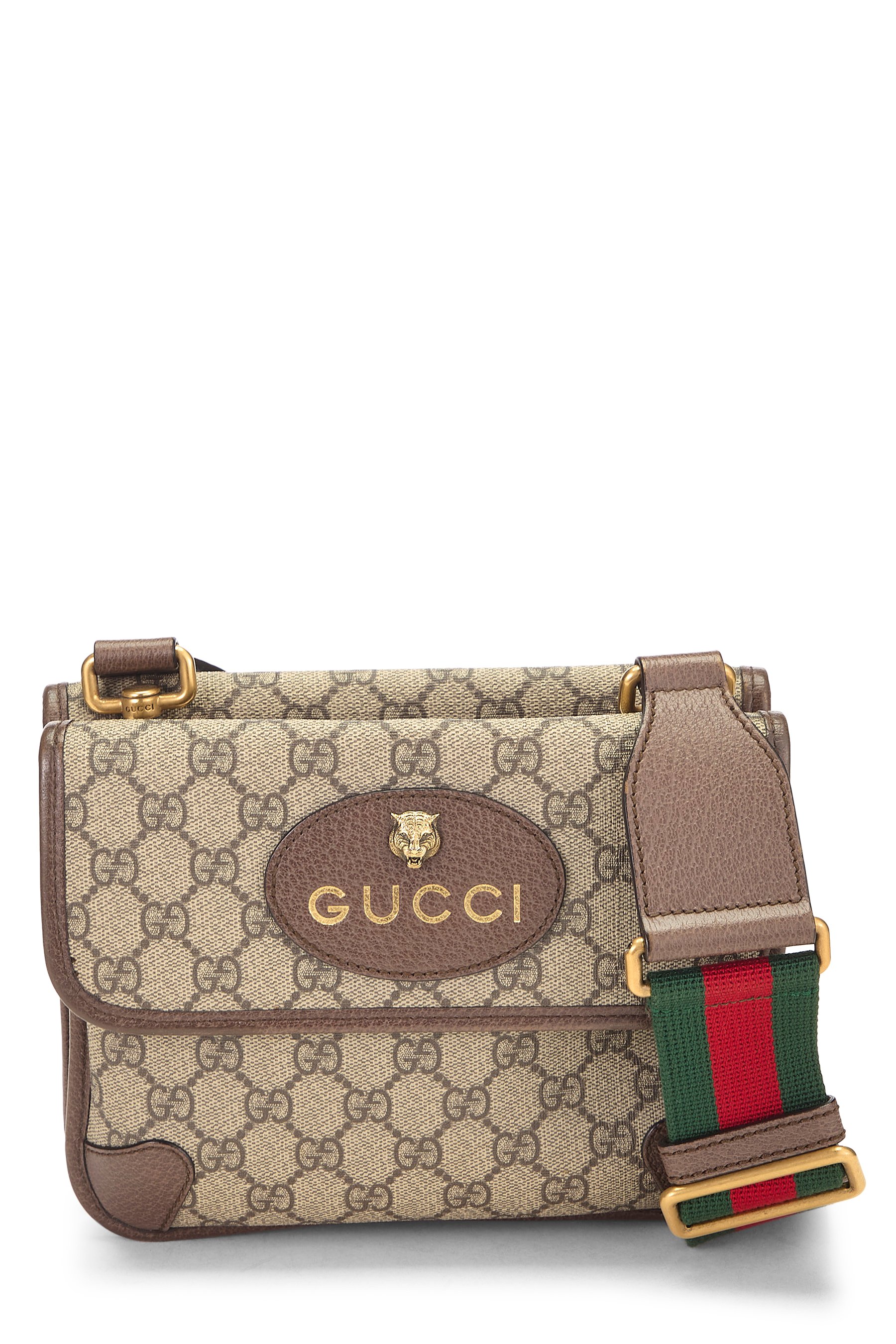 Brown GG Supreme Canvas Neo Vintage Messenger Small