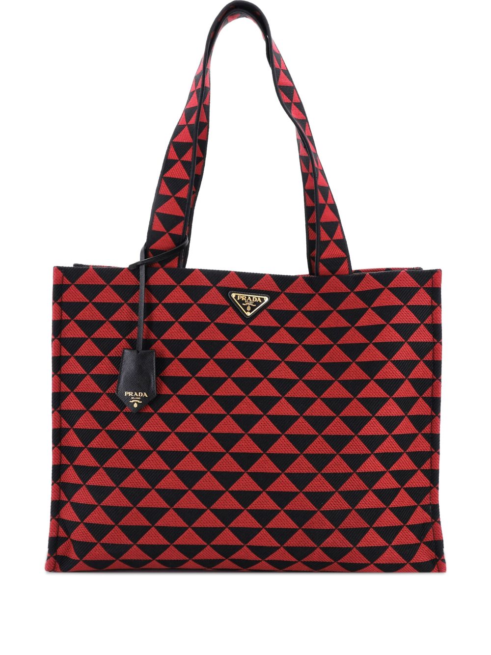 Symbole Shopper Jacquard Horizontal tote bag