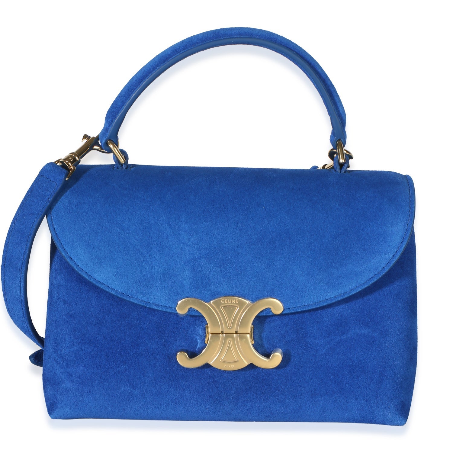 Celine Suede Teen Nino Top Handle Bag