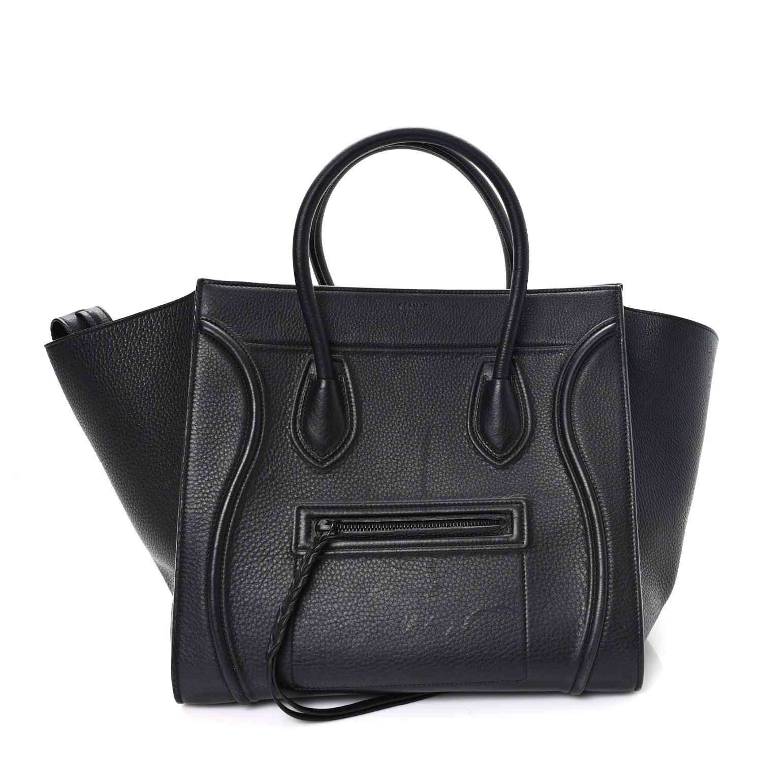 Celine Supple Calfskin Medium Phantom Luggage Black