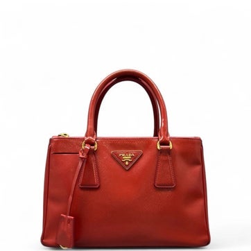 Vitello Leather Galleria Double Zip Tote