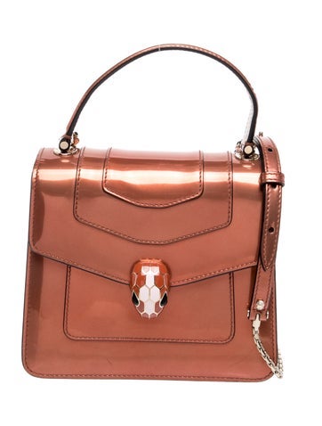 Patent Leather Top Handle Bag