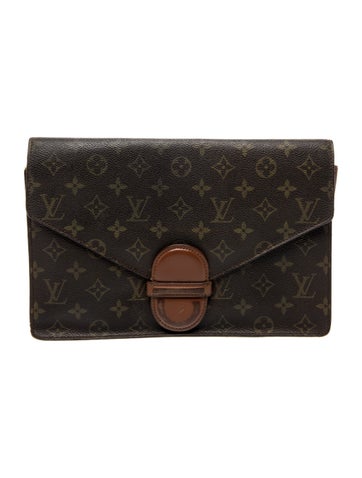LV Monogram Ranelagh Envelope Clutch Vintage