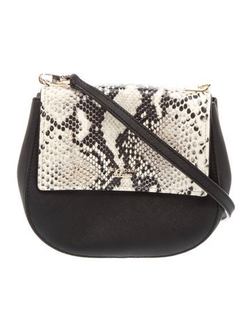 Embossed Leather Crossbody Bag