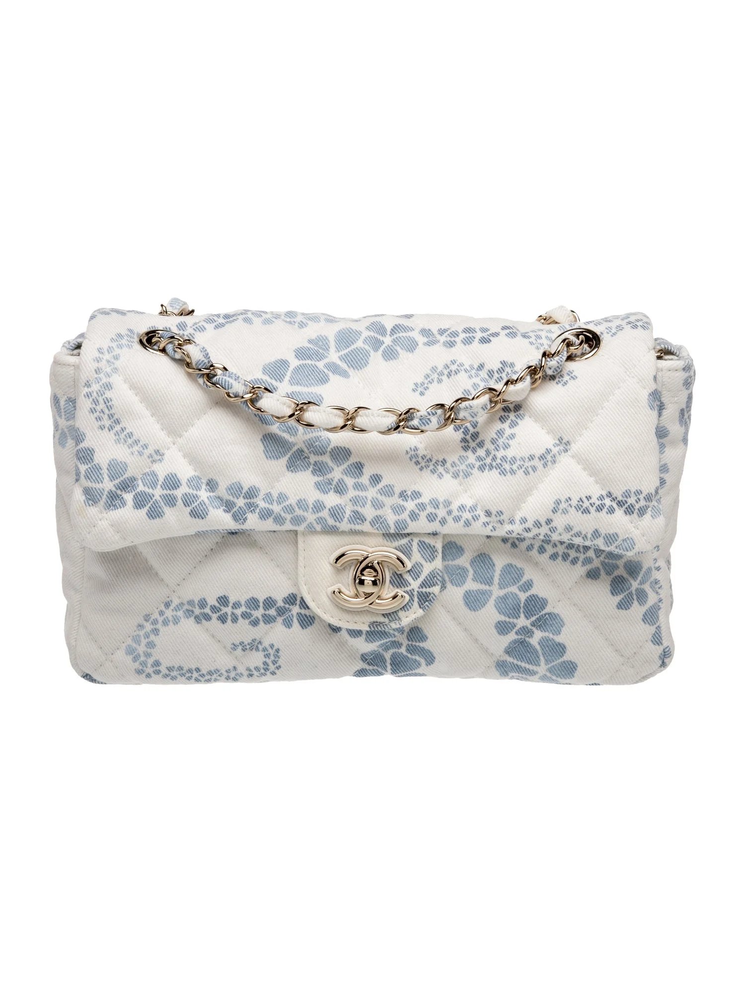 2025 Small Denim Coco Beach Flap Bag