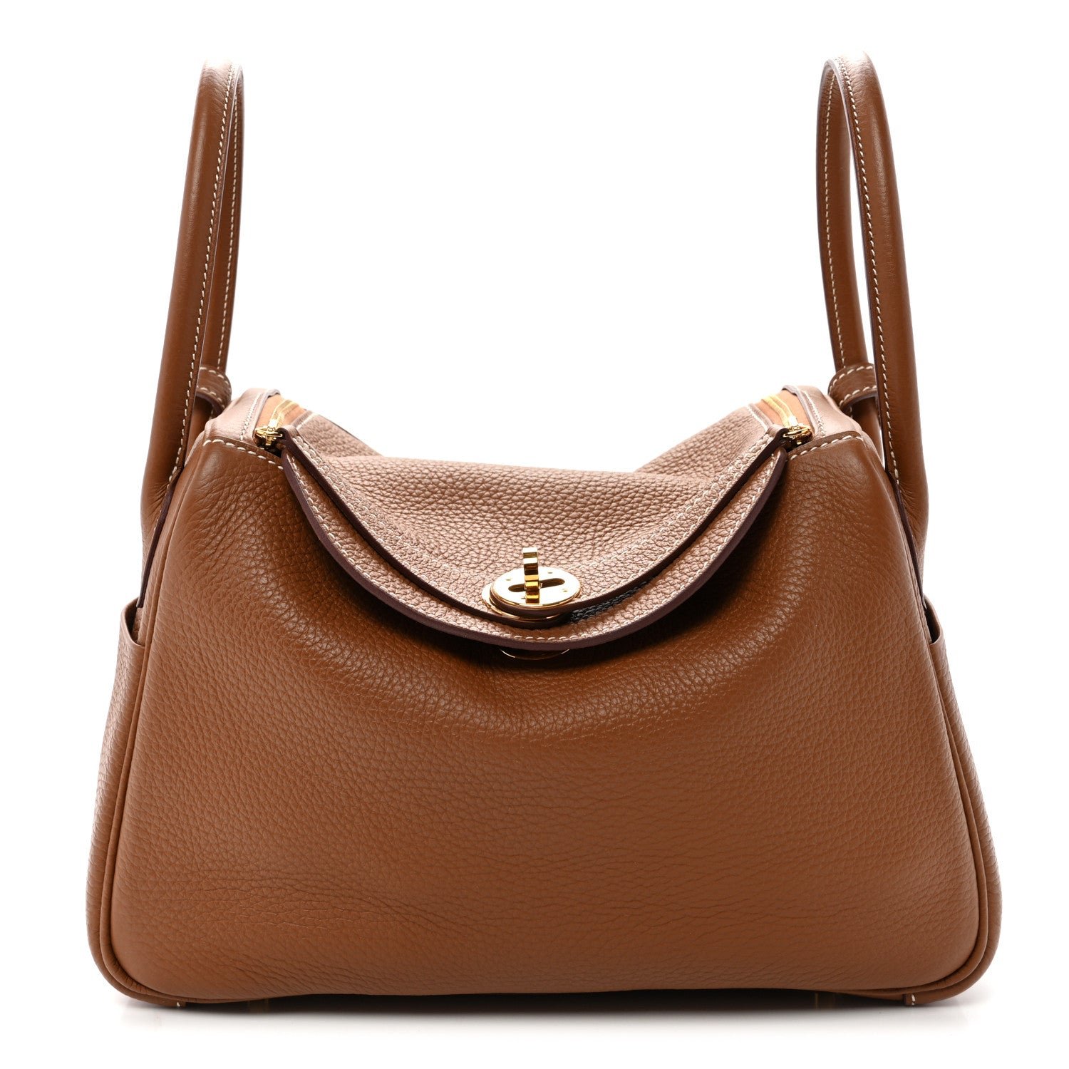 Hermes Taurillon Clemence Lindy 26 Gold