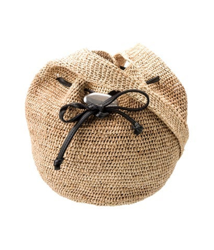 Rag & Bone Bone Raffia Clutch