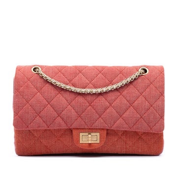 Denim Tricolor Quilted Denim Reissue 2.55 Double Flap