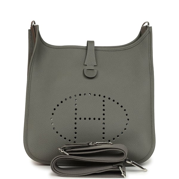 Hermes Hermes Evelyne III PM Gris Meyer Clemence Palladium Hardware