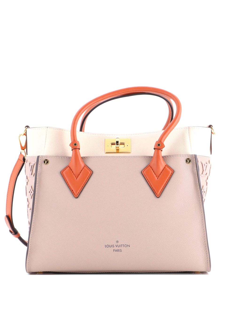 On My Side Monogram Tuffetage Leather MM tote bag