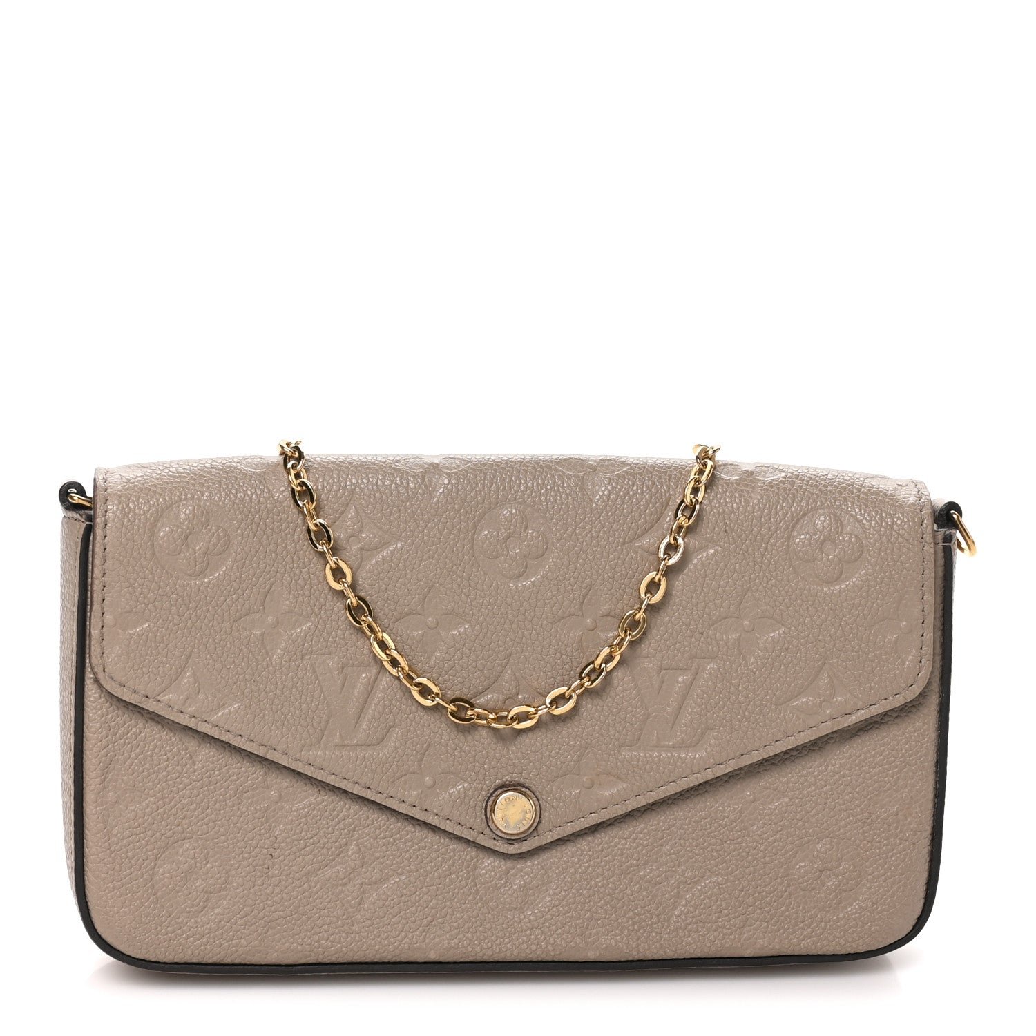 Louis Vuitton Empreinte Pochette Felicie Chain Wallet Tourterelle