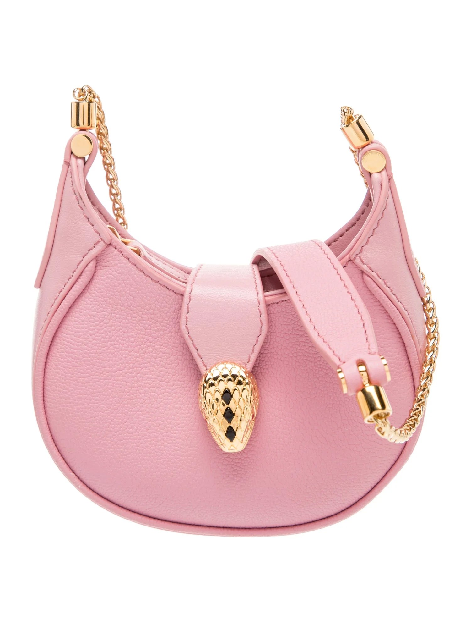 Leather Serpenti Ellipse Micro
