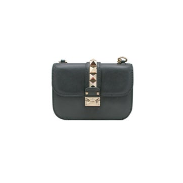 Leather Rockstud Glam Lock Small