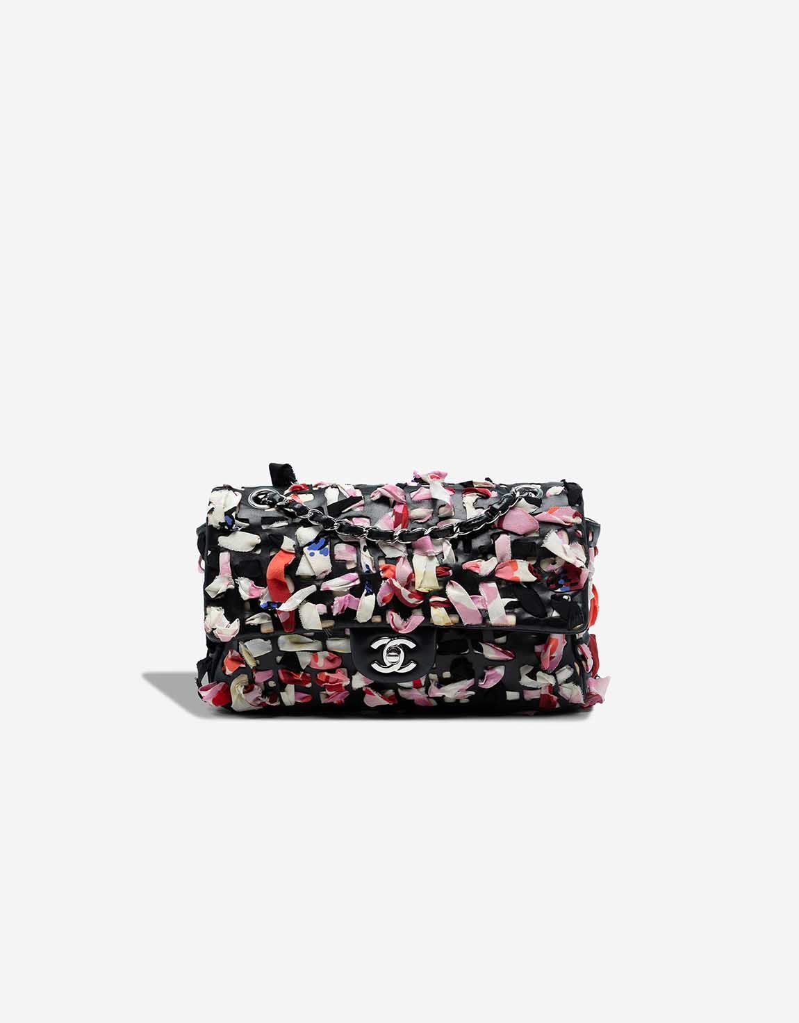 Chanel 
		Timeless Medium Lamb / Silk Black / Multicolor    