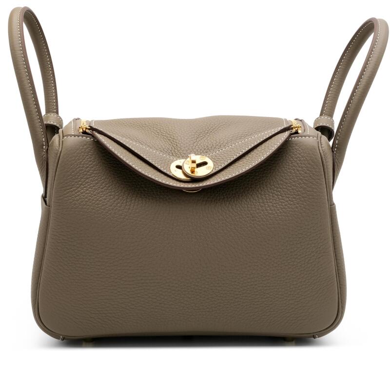 Hermes Etoupe Clemence Lindy 26 Gold Hardware, 2026