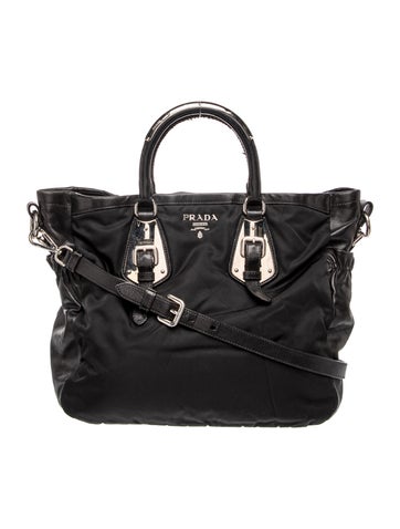 Tessuto Nylon Top Handle Bag