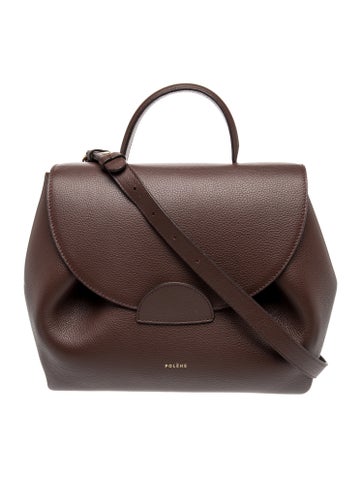 Polene Leather Top Handle Bag