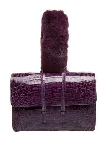 Nancy Gonzalez Crocodile Evening Bag