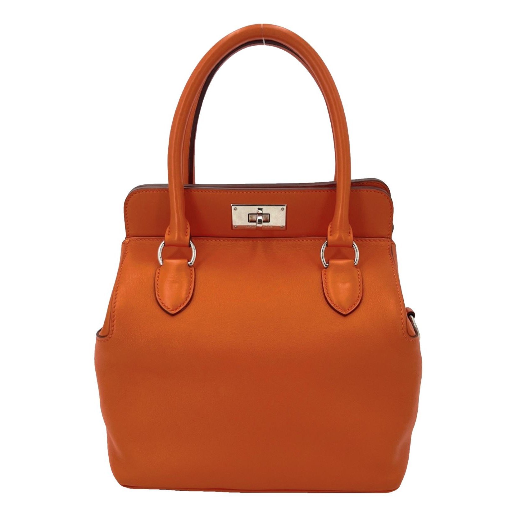 Hermes Toolbox leather handbag