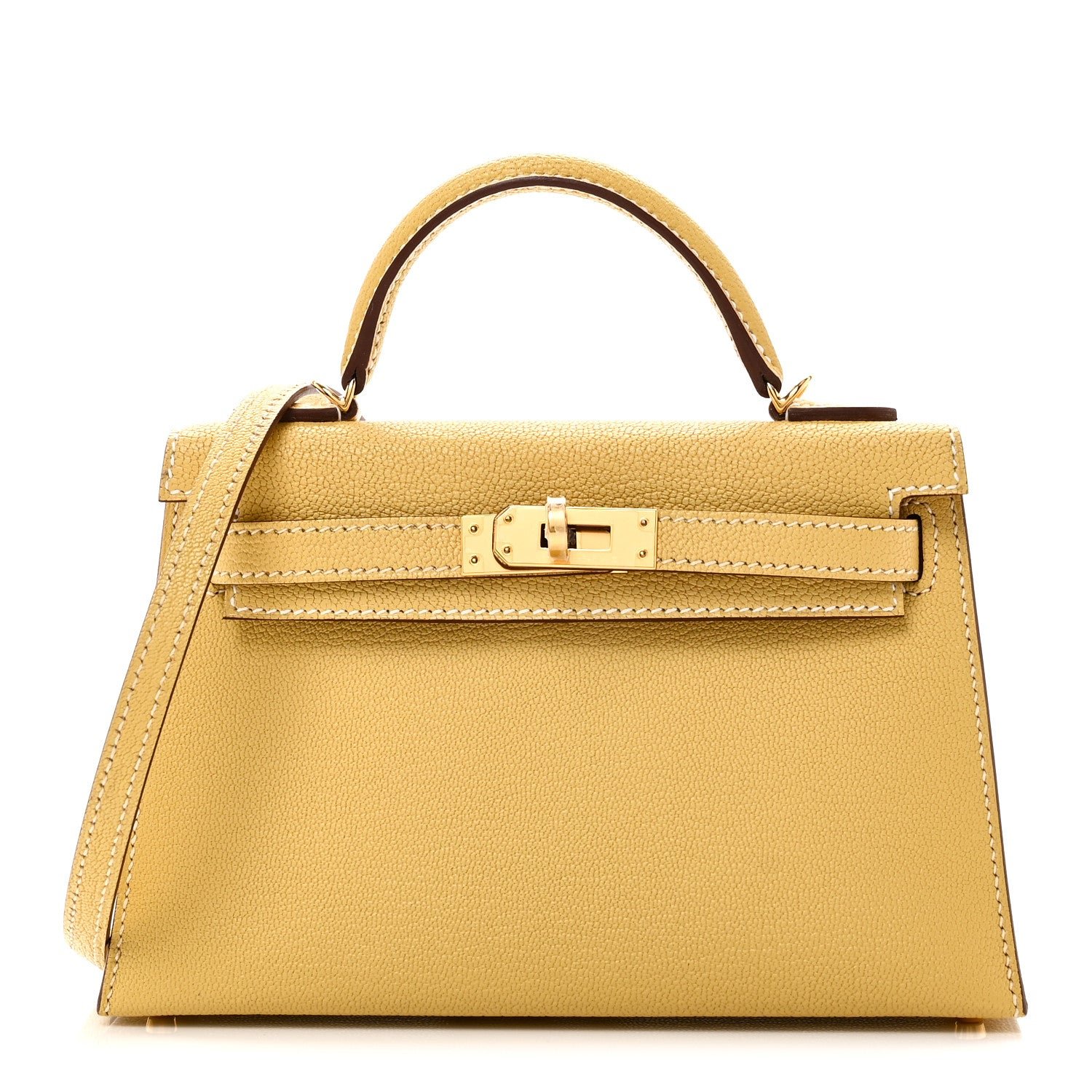 Hermes Chevre Mysore Mini Kelly Sellier 20 Foin