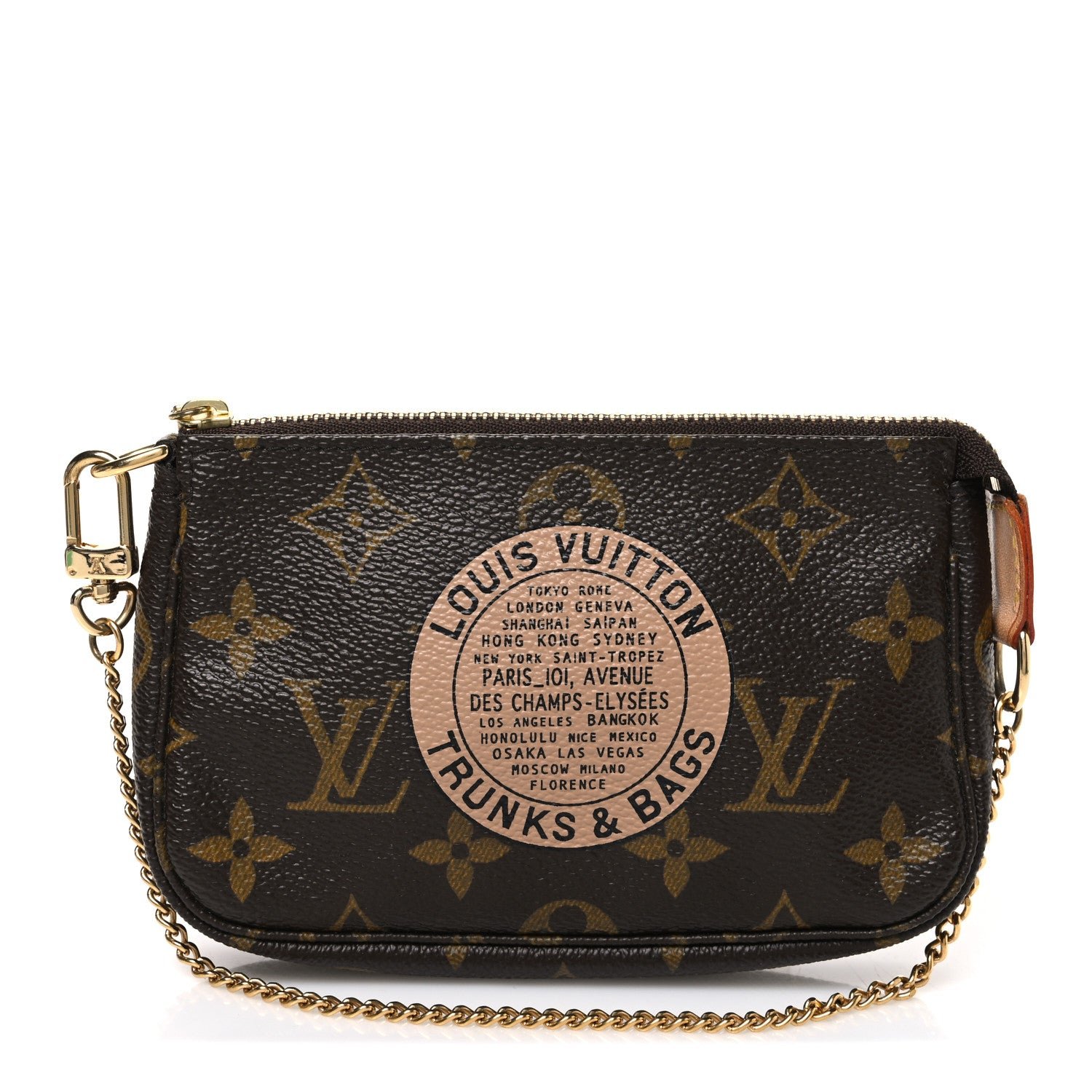 Louis Vuitton Monogram Complice Trunks and Bags Mini Pochette Accessories Beige