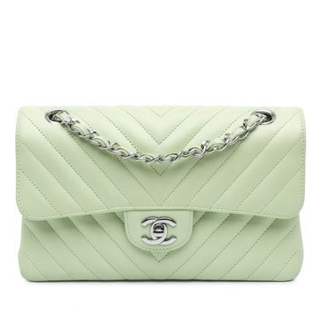 Chanel Small Classic Chevron Lambskin Double Flap